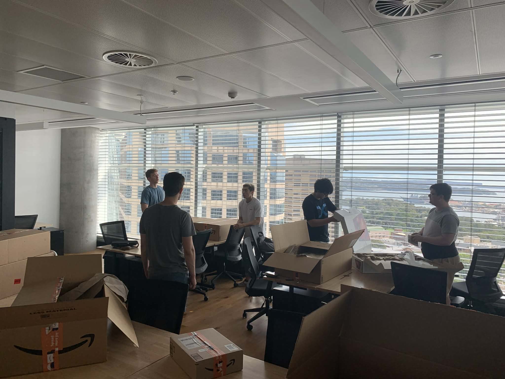 moving into our first office